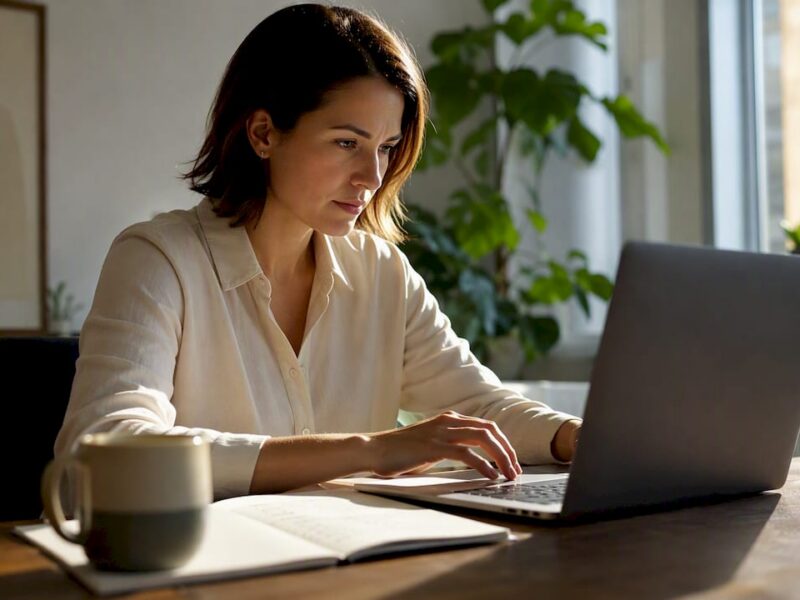 Marketing specialist analyzing Google Ads rotation