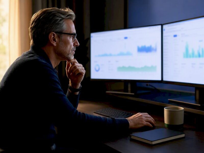 Analyst comparing ecommerce campaign performance