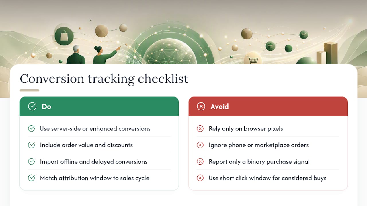 How to Set Up Tracking and Attribution for Performance Max — overview diagram