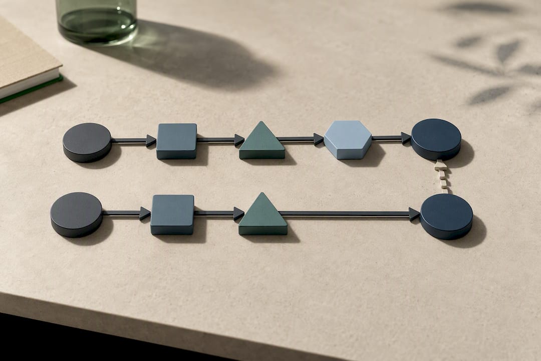 Attribution and incrementality paths compared