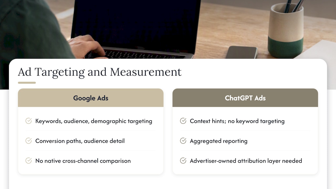 Google and ChatGPT measurement compared through unified attribution